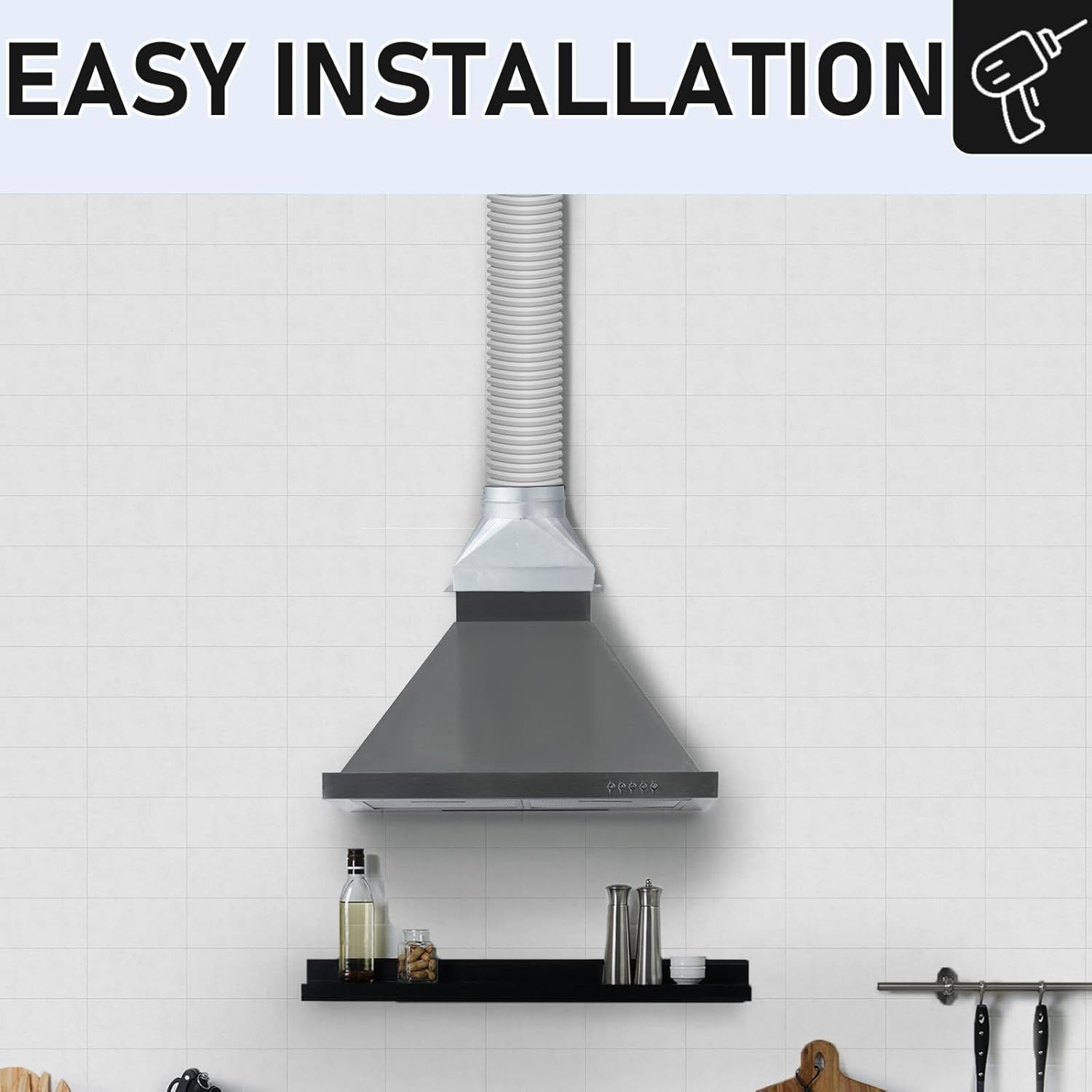 Easy Install Rectangular to Round Duct Adapter