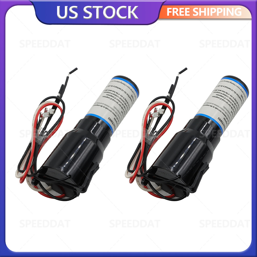 For Refrigerator 1/2HP 115VAC 2Pcs 3 in 1 Relay Hard Start Capacitor Kits RCO210