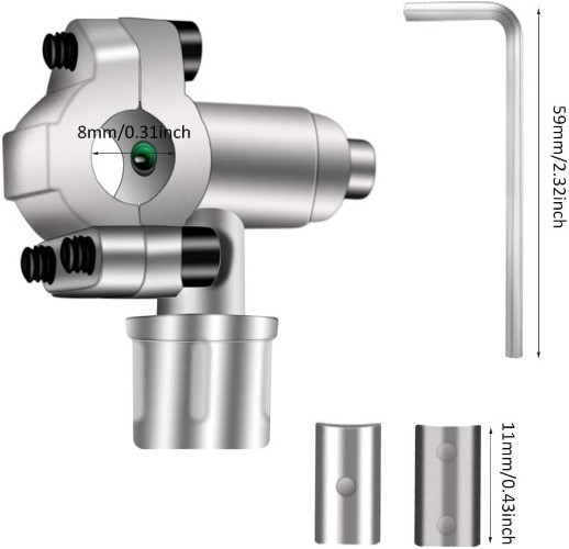 Bullet Piercing Valve Kit, 4Pcs Bullet Piercing Valve Line Tap 3 in 1 Access For