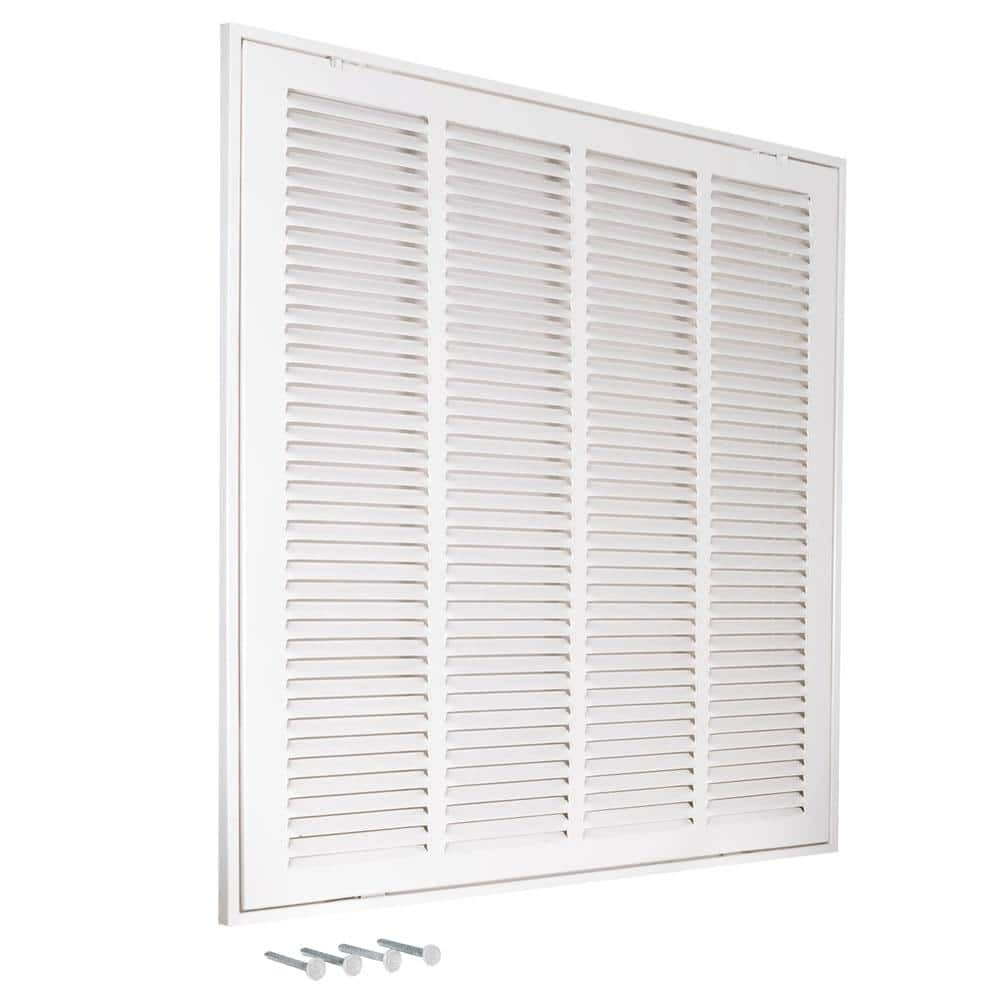 20 in. x 20 in. Steel Return Filter Grille Heavy-Duty Steel For Wall or Ceiling