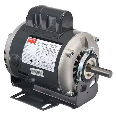 Dayton 6K366 Capacitor-Start Belt Drive Motor, 1/3 Hp, 115/230V Ac Voltage, 56
