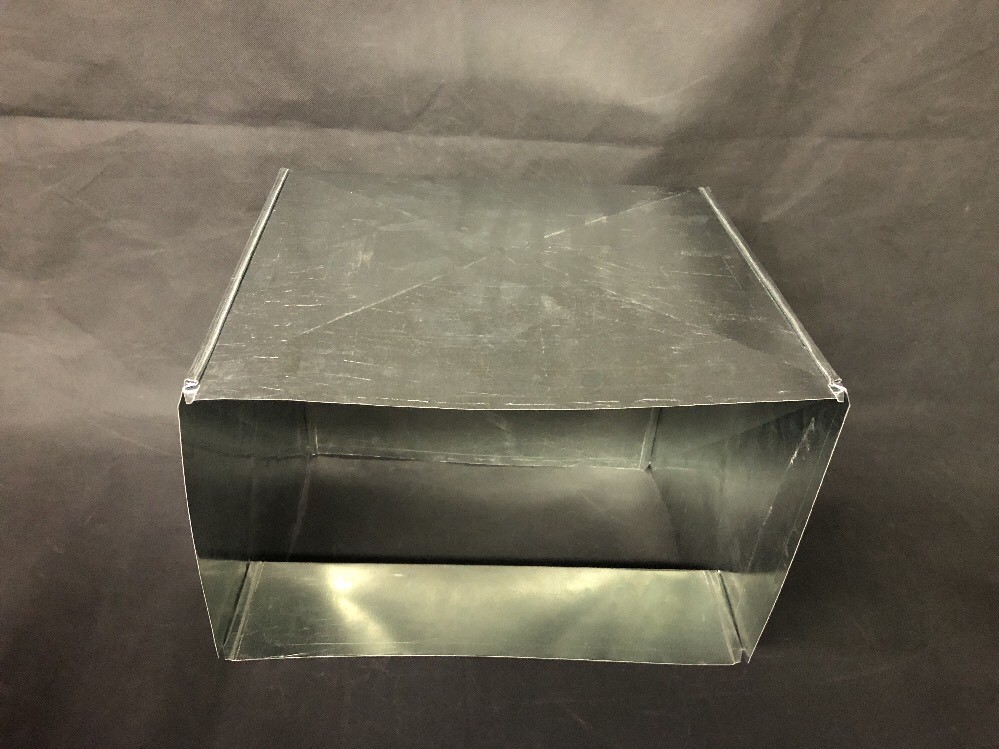 90 Degree Elbow 18 x 18 – 26 Gauge Galvanized Steel Construction Ductwork
