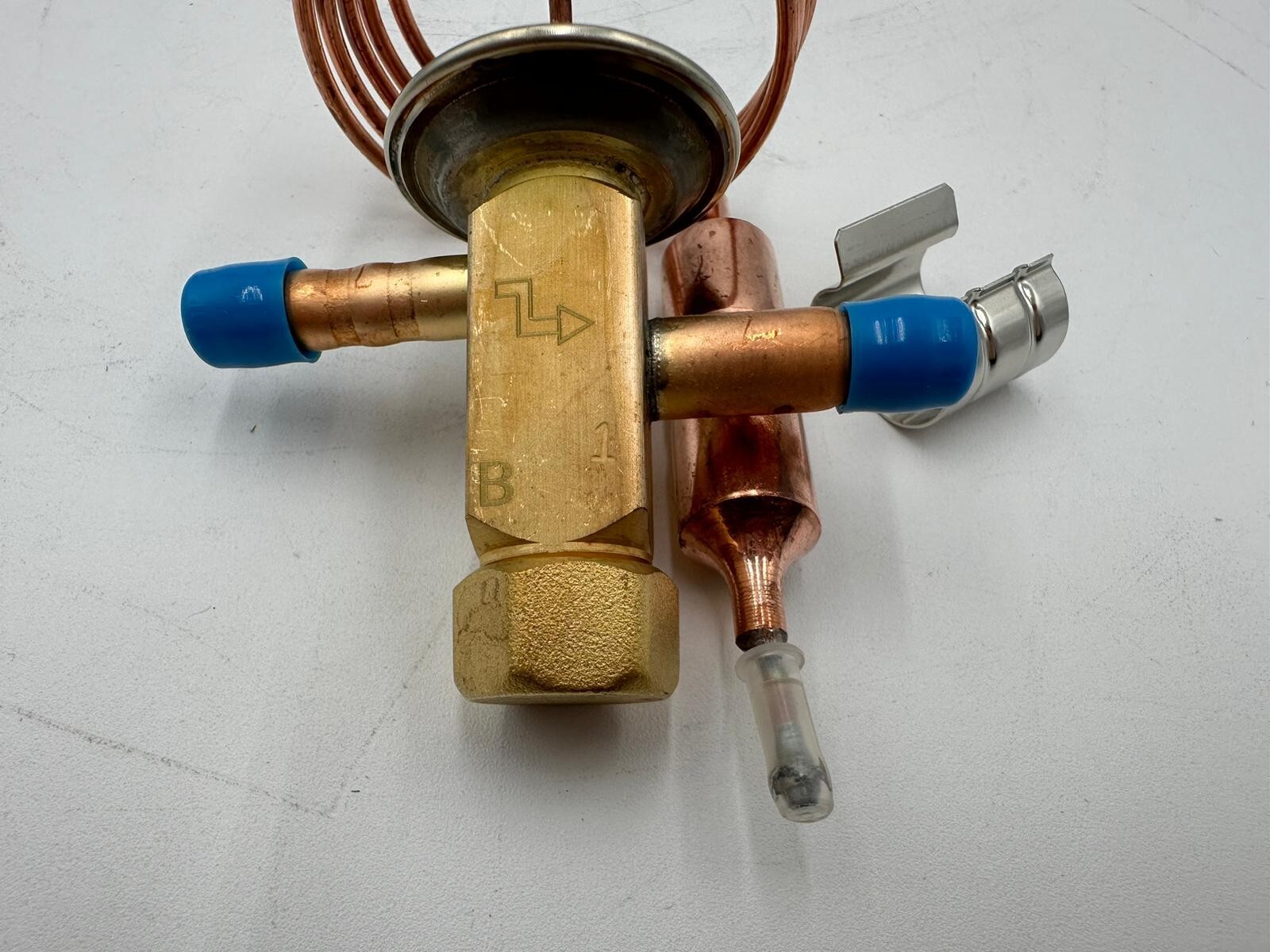 R134a Thermostatic Expansion Valve Sanhua In 1/4 Out 1/4 Solder 32023-1 RFG B04