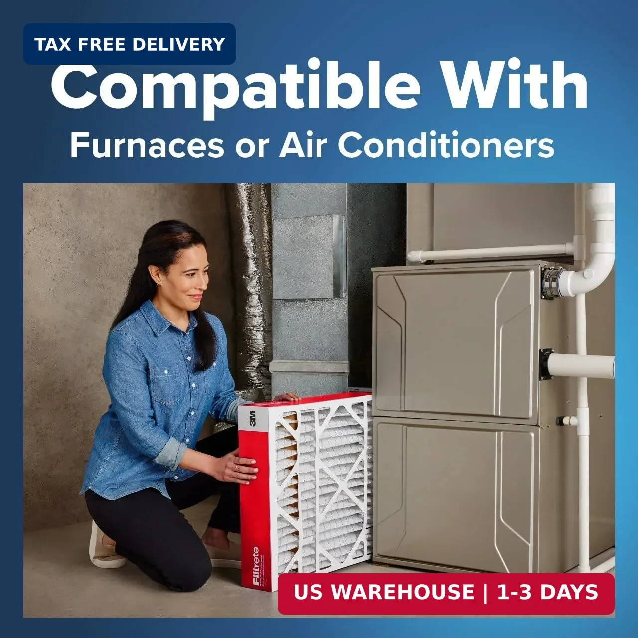 Filtrete 20x25x4 Air Filter MERV 11, MPR 1000 Micro Allergen Defense 2-Pack, Fit