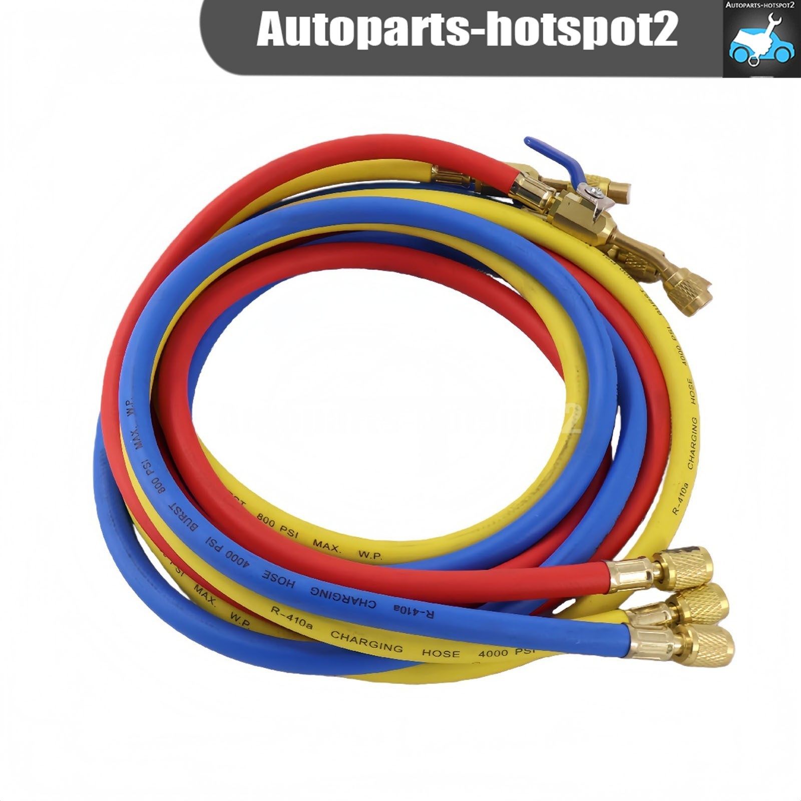 NEW For 29986 Plus II 72″ HVAC Charging Hose Set 1/4″ (3-Pack)