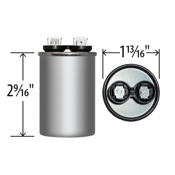 BMI 7.5 uF +/-6% 440VAC/B 50/60 Hz Motor Run Capacitor Replaces C107558550072