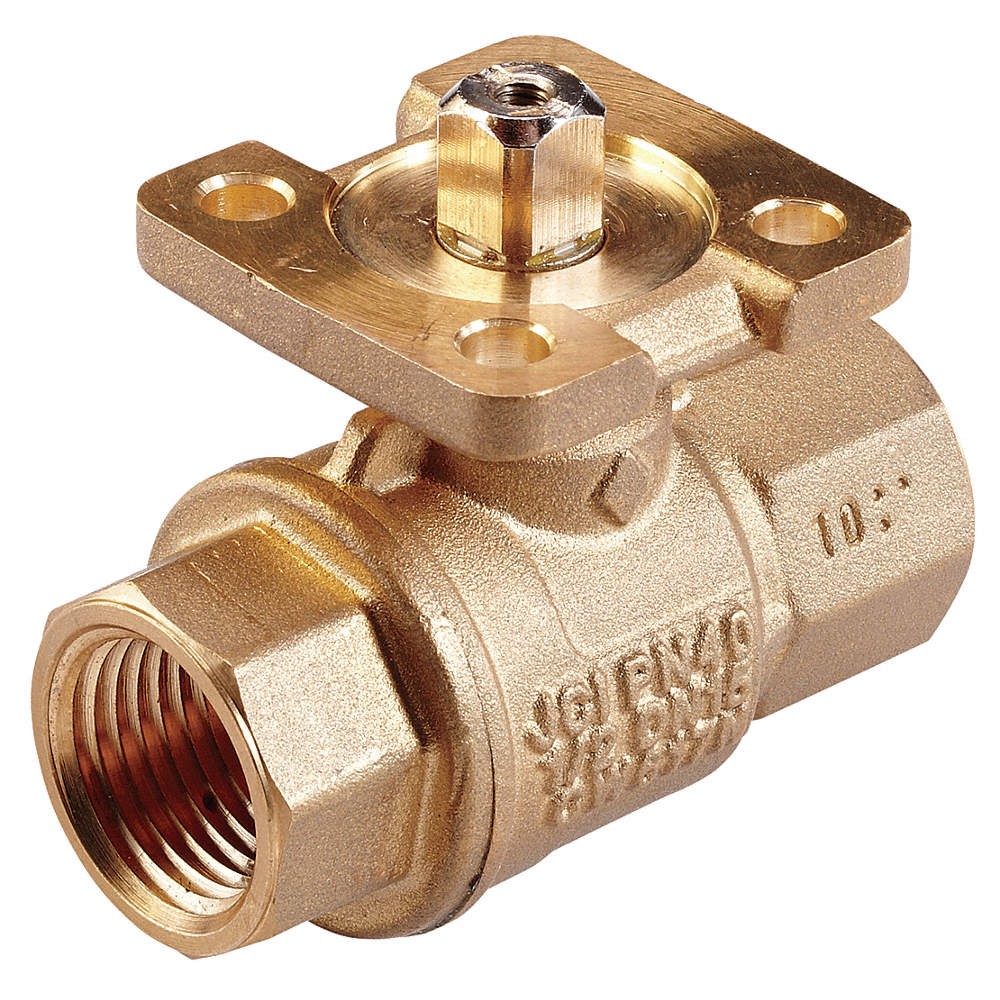 JOHNSON CONTROLS VG1245BL HVAC Ball Valve,Two-Way,Brass,3/4 in 41P715