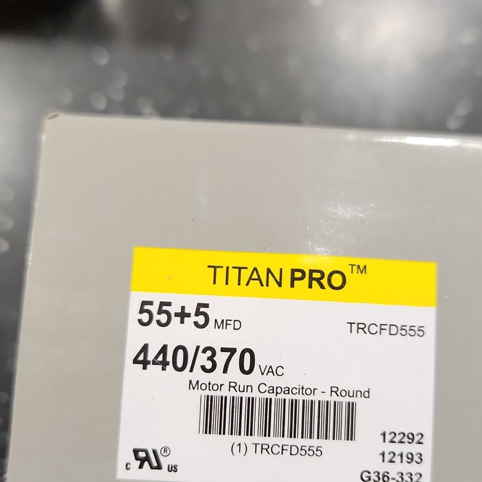 Titan Pro Motor Run Capacitor 55+5 MFD 440/370 V TRCFD555