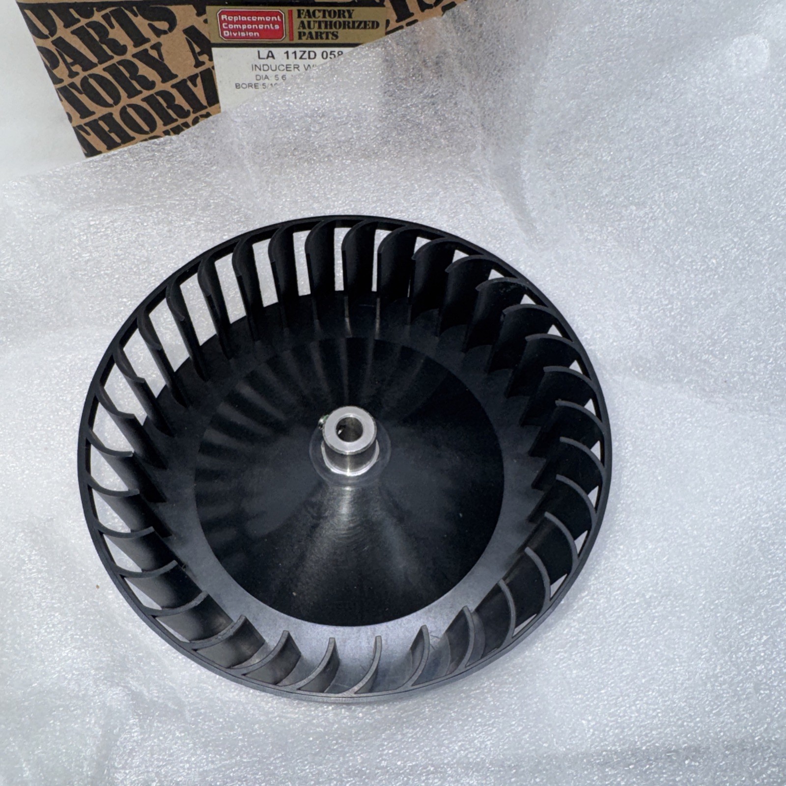 Carrier Draft Inducer Blower Wheel LA11ZD058 New Open Box Factory Authorized HV2