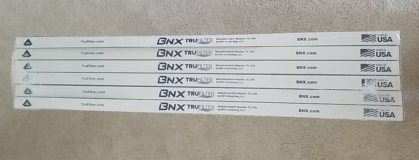 BNX TruFilter 16x25x1 Air Filter MERV 8 (6-Pack) – MADE IN USA – Dust & Pe