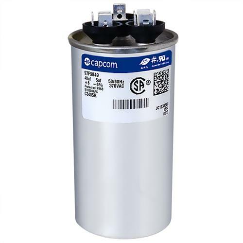 Bryant Payne ICP Capacitor 40/5 uf MFD x 370 VAC # 97F9849 Genteq GE Replacement