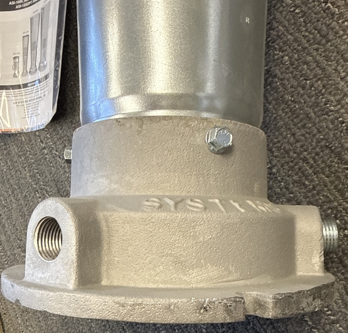 Air Systems International ASI-1200 Venturi Pneumatic Air Blower, 1/2 In NPT