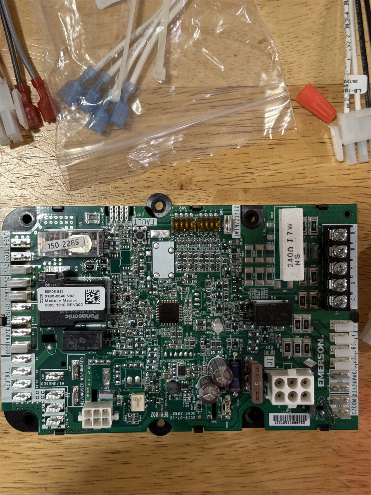 Emerson White-Rodgers Furnace Fan Timer Control Board 50F06-843 Open Box