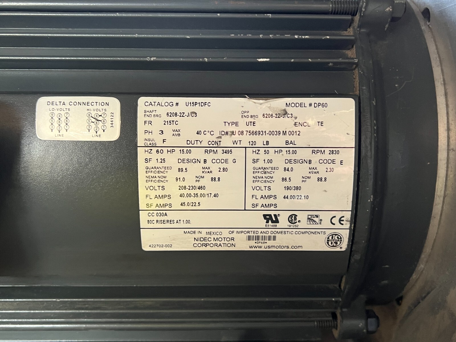 VORTRON 2C011-010 AIRPOWER BLOWER Fresh-Aire Cooled Drive System
