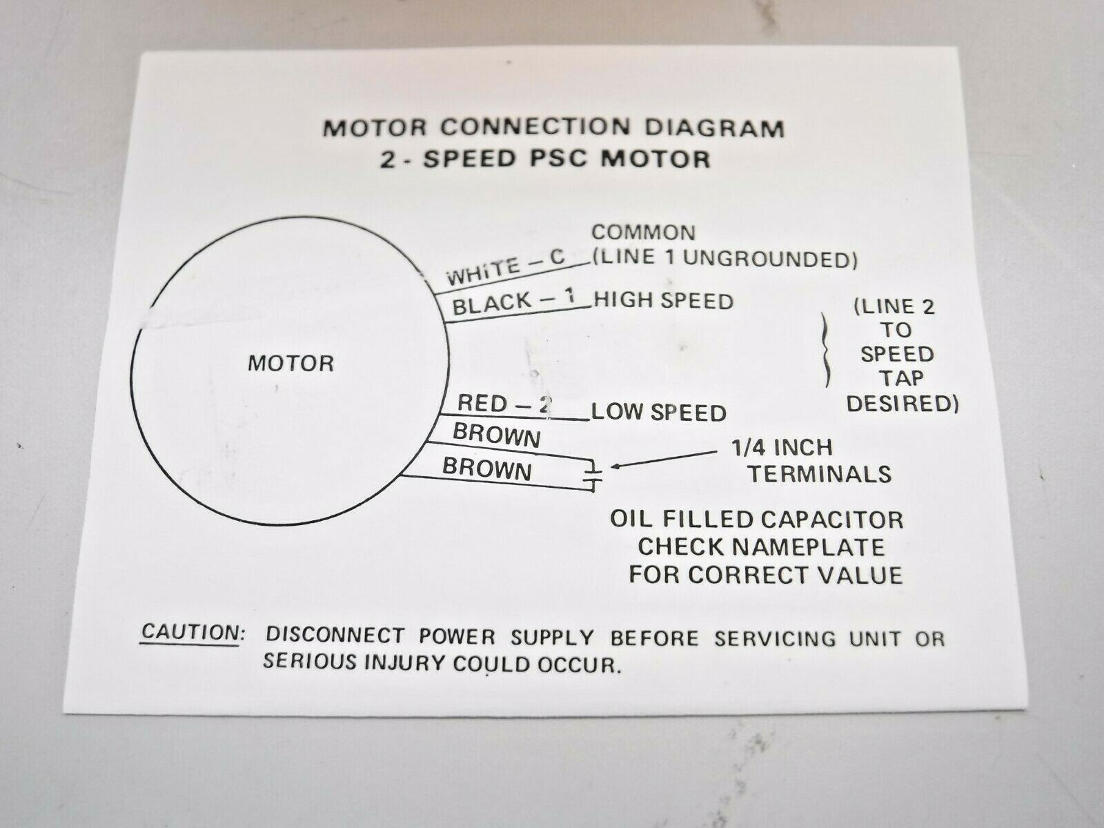 Emerson 8670, KA55HXSGF-8670 Permanent Split Capacitance Condenser Fan Motor