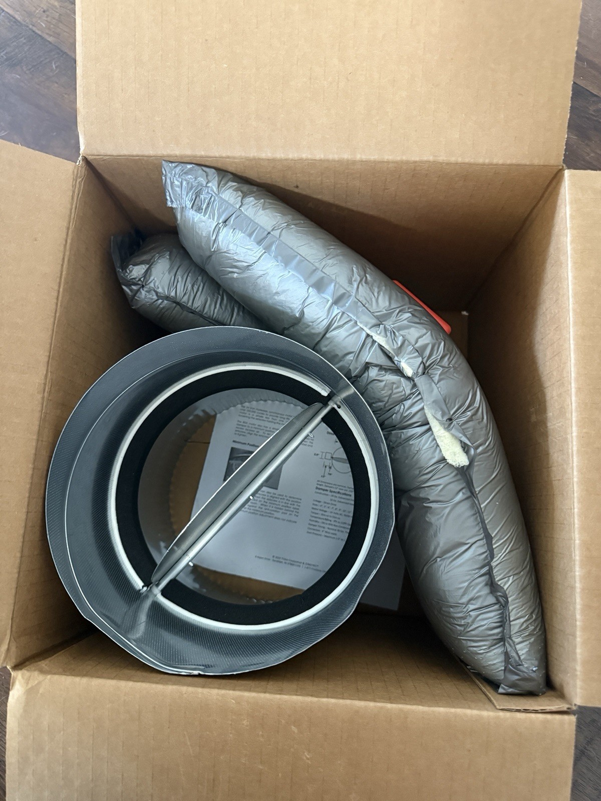 08″ Round Damper 24VAC Power close – Spring Open