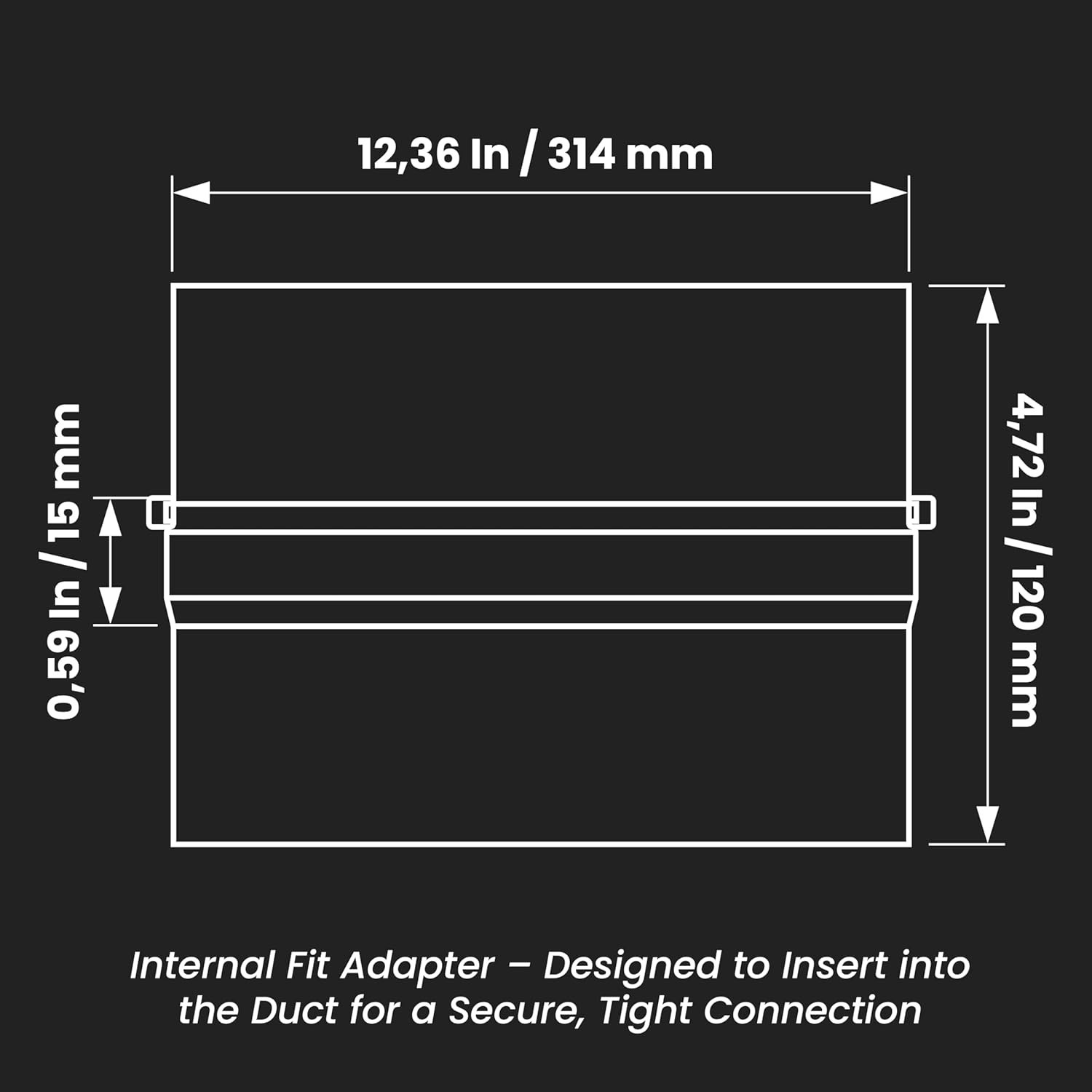 Galvanized Steel 12 Inch Duct Backdraft Damper – One-Way Airflow HVAC Damper,…
