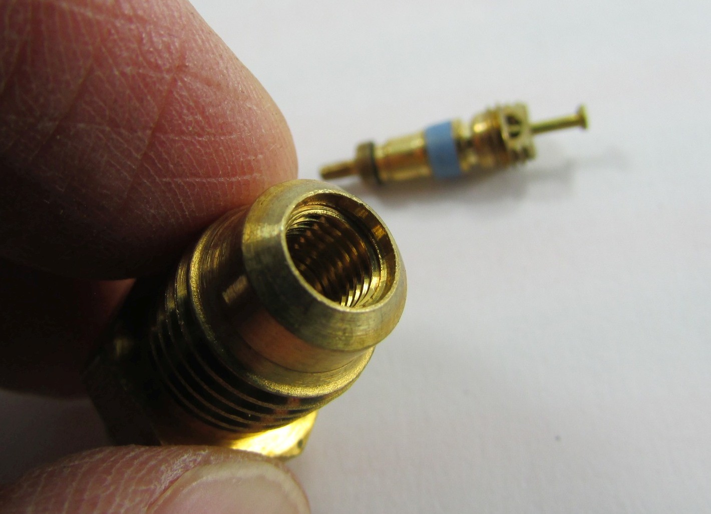 Military Brass Refrigerant Solder Valves 45 Deg. 1/4″ SAE Flare 4820-01-018-4964