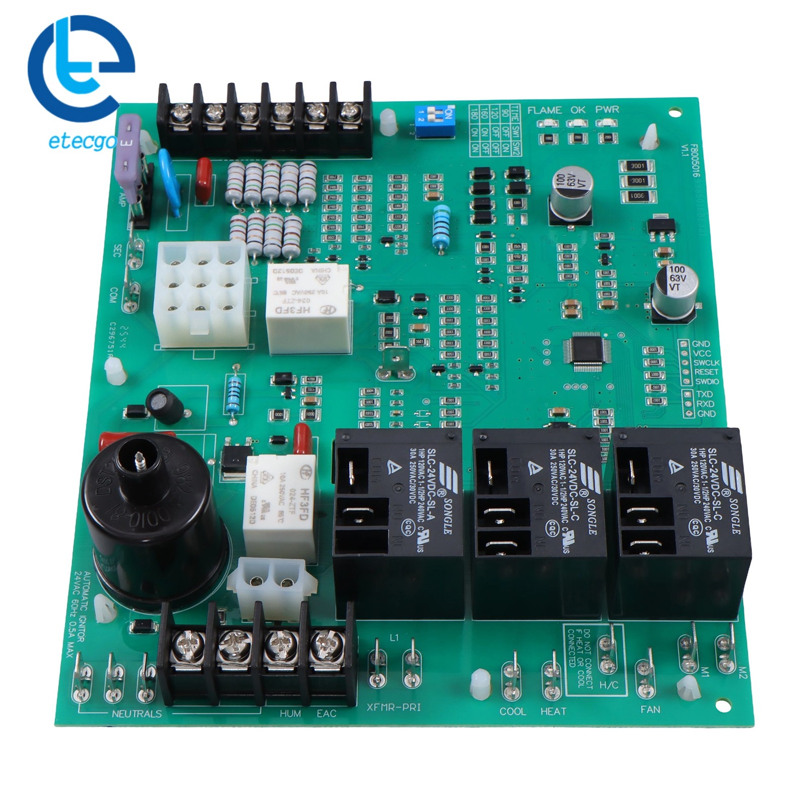 ICM292 Furnace Control Board 62-24140-02 62-24140 Circuit Board Ignition Control