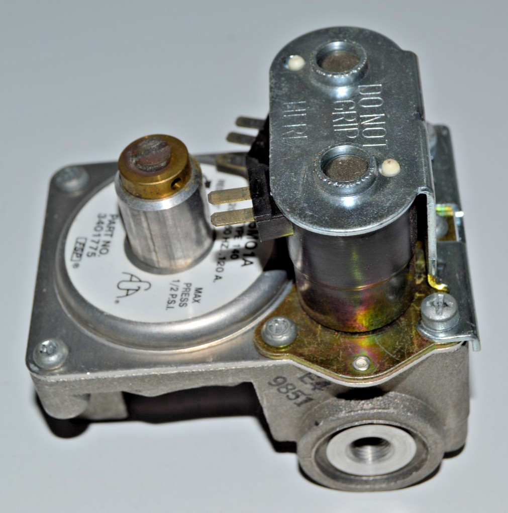 WHITE RODGERS FSP 3401775, 25MO1A DRYER GAS VALVE, NAT. GAS, 120V 60HZ, NEW