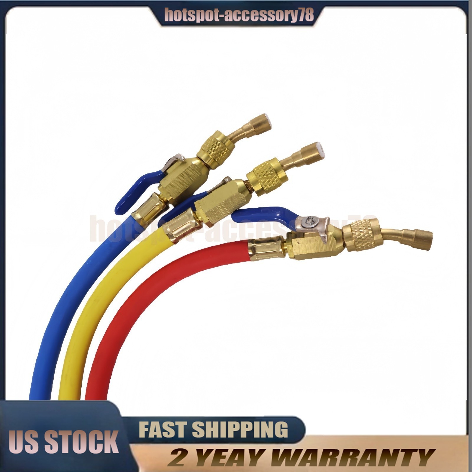 For 29986 Plus II 72″ HVAC Charging Hose Set 1/4″ (3-Pack) NEW