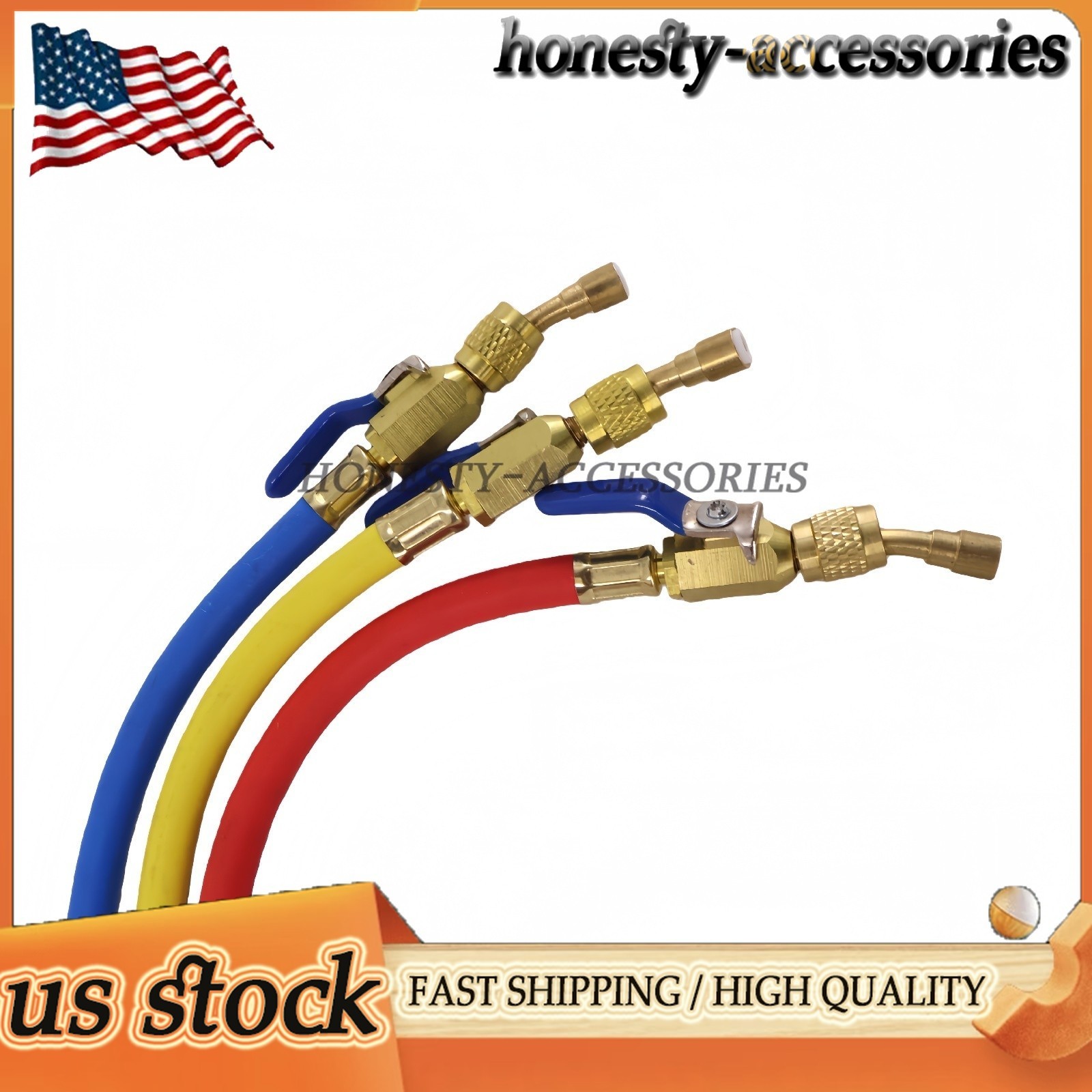 3X Plus II 1/4″ Hose with Compact Ball Valve End Refrigerant Charging Hose 29986