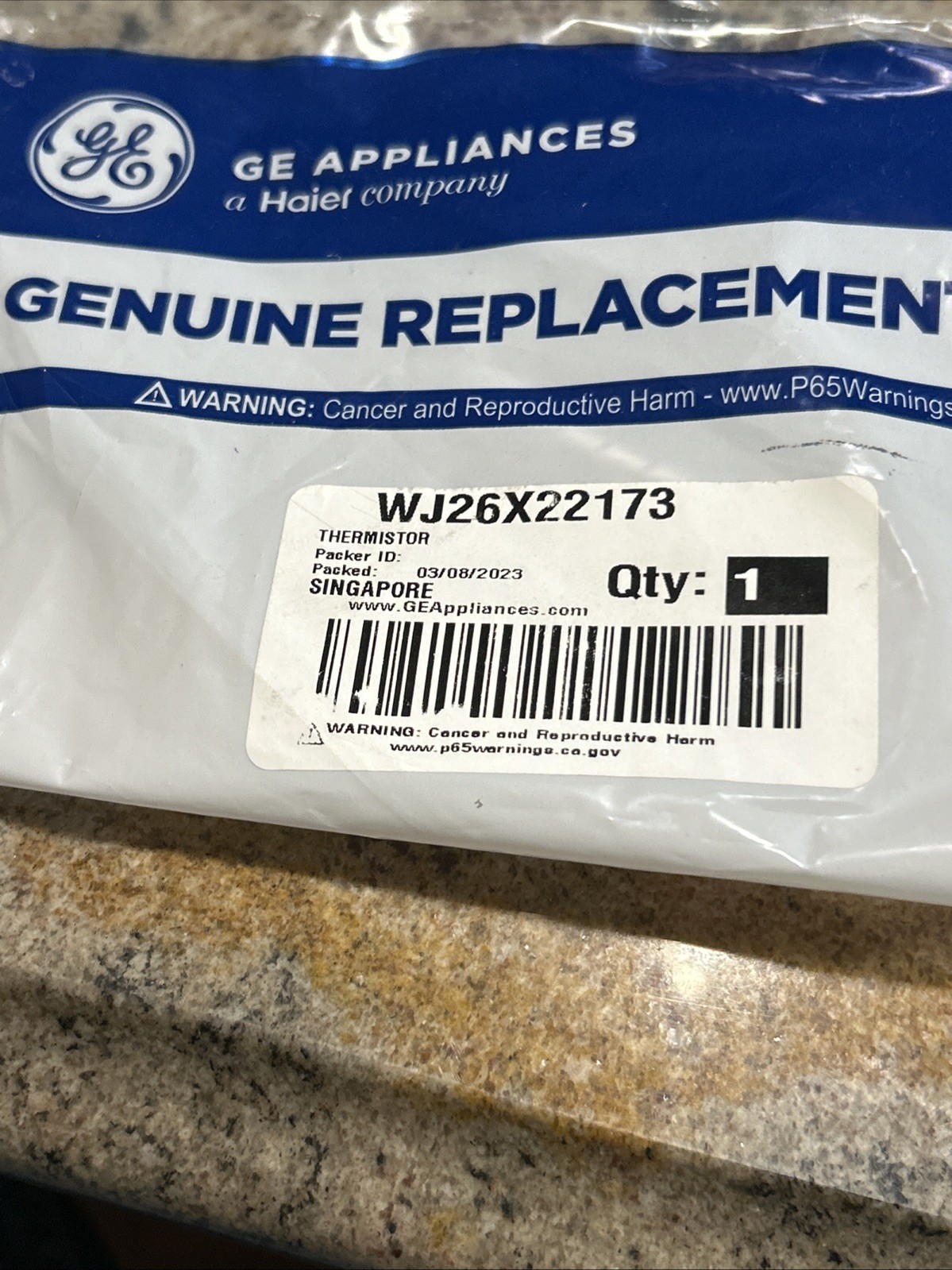 WJ26X22173 GE Room Air Conditioner Thermistor NEW OPEN PKG