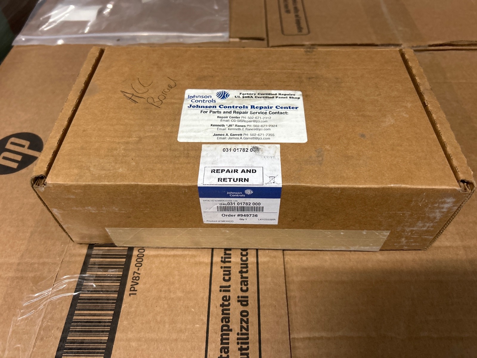 YORK ADAPTIVE CAP CHILLER CONTROL BOARD 031-01782-000 REV. B **WARRANTY**