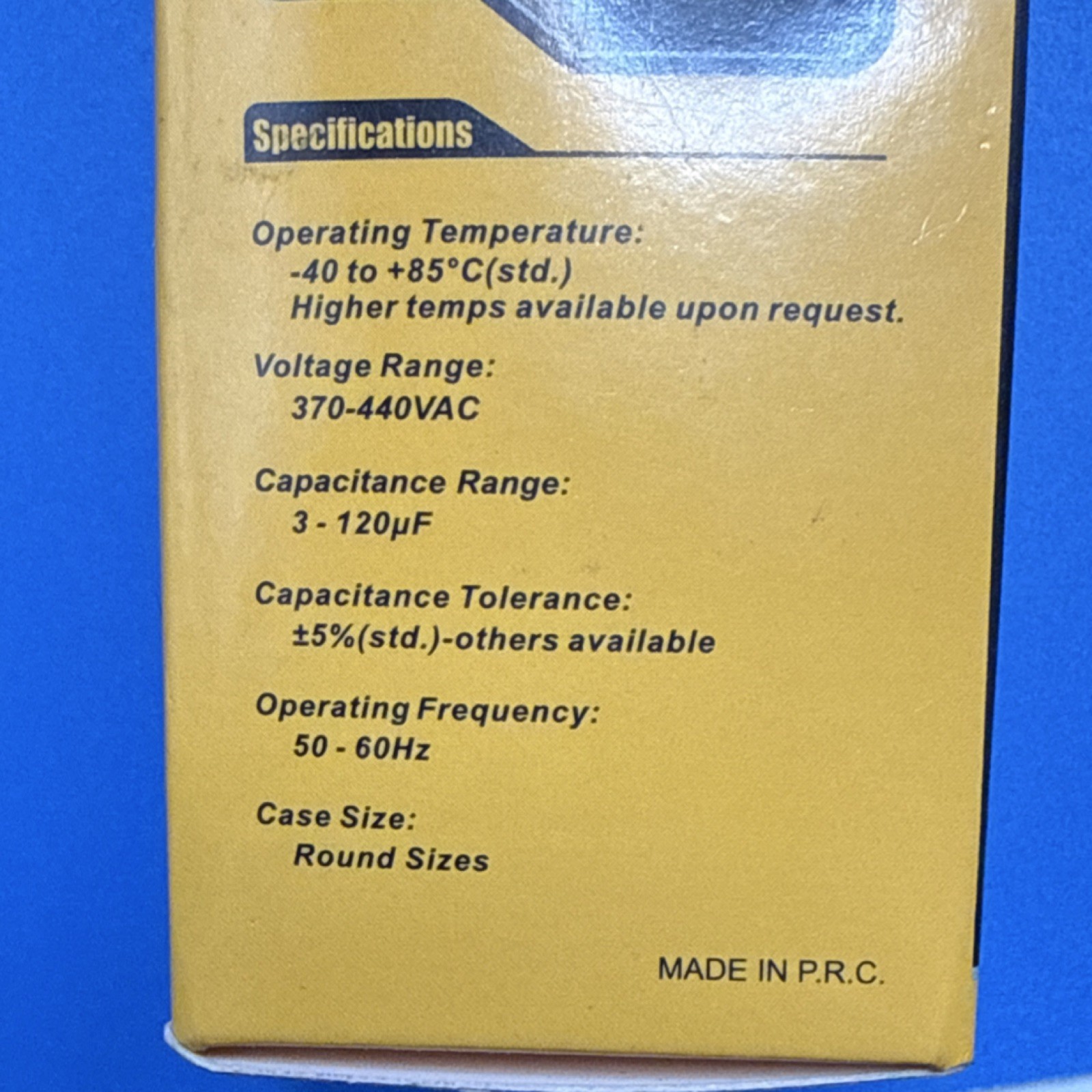 CBB65 370/440V Run Capacitor 45+5 uF AC Dual Capacitor HVAC Air Conditioner