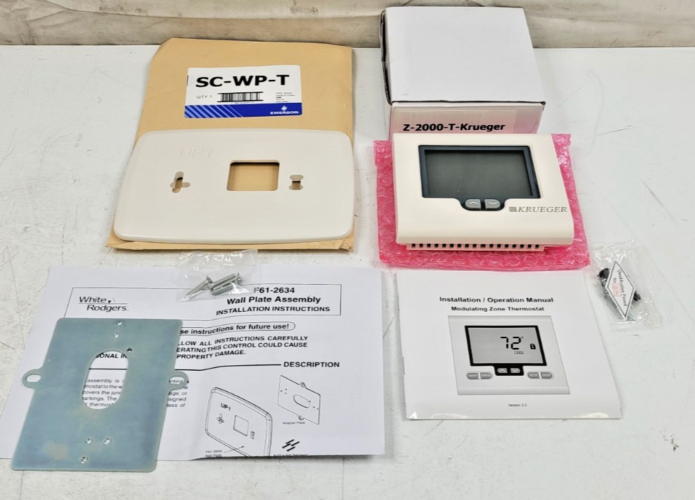 Krueger Modulating Zoning Thermostat Z-2000-T for Zone One Damper Zone Control