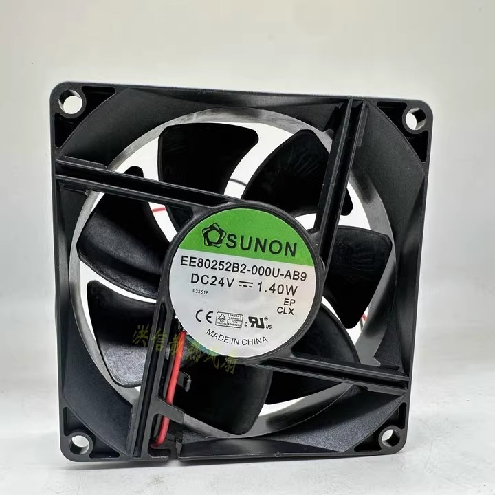 1PCS SUNON 8CM EE80252B2-000U-AB9 DC24V 1.40W 2-Wire Inverter Cooling Fan