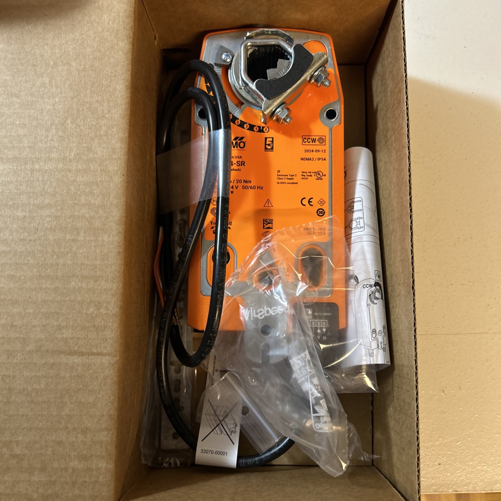 New Belimo AFB24-SR Spring Return Actuator 180 IN/LB 24V AC/DC 5.5W AFB24SR USA