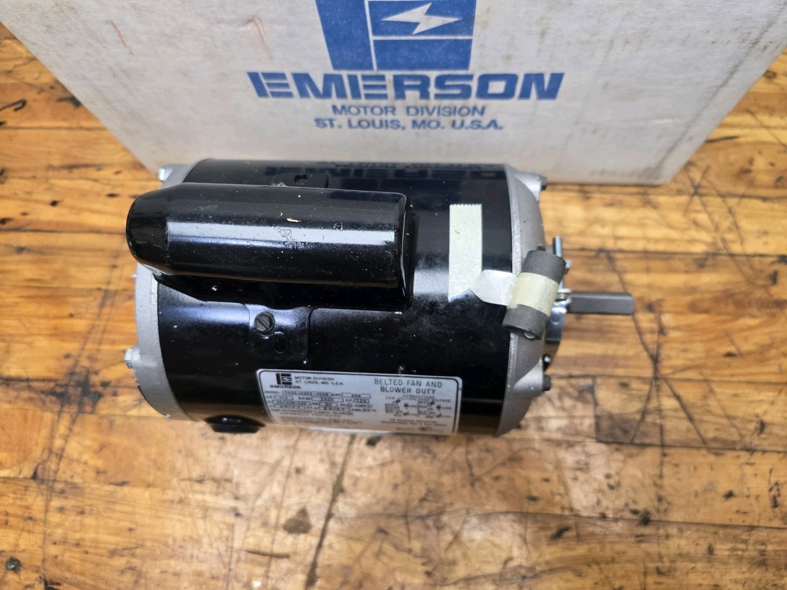 NEW Emerson USA 298 (K93-3) 1/2 HP Capacitor Start Belted Fan & Blower Motor