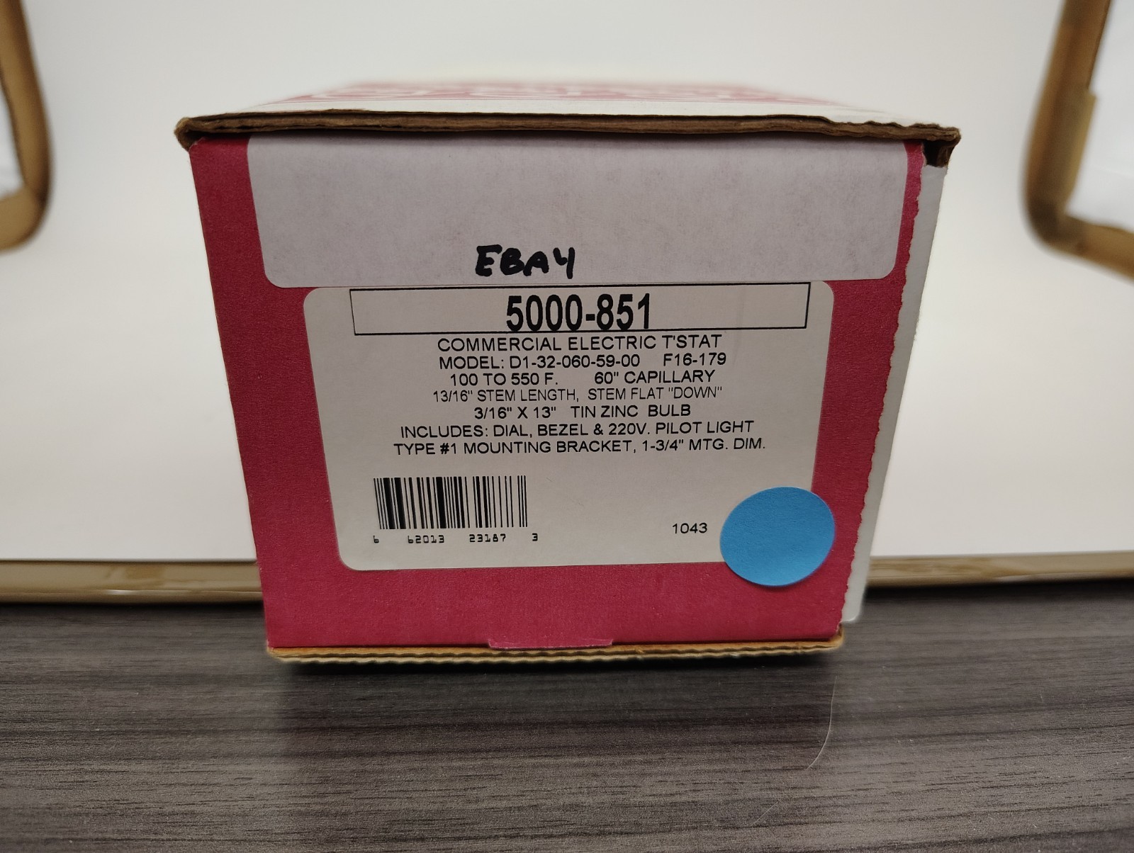 5000-851 Robertshaw Commercial Cooking Oven Electric Thermostat 46-1034 115119G1