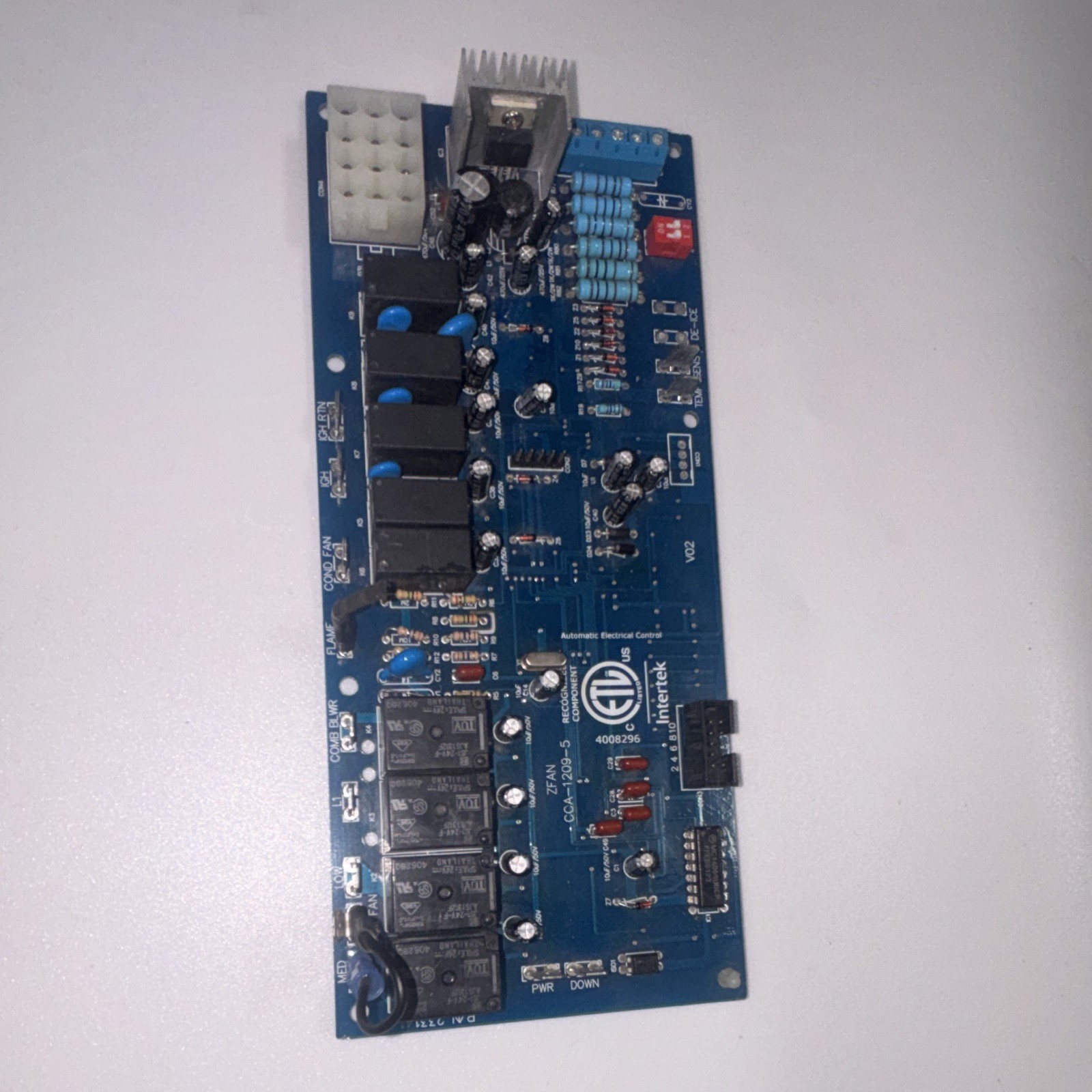 Intertek CCA-7AN HVAC Control Board MPN CCA-7AN/CCA-7AN-3 30V 10A