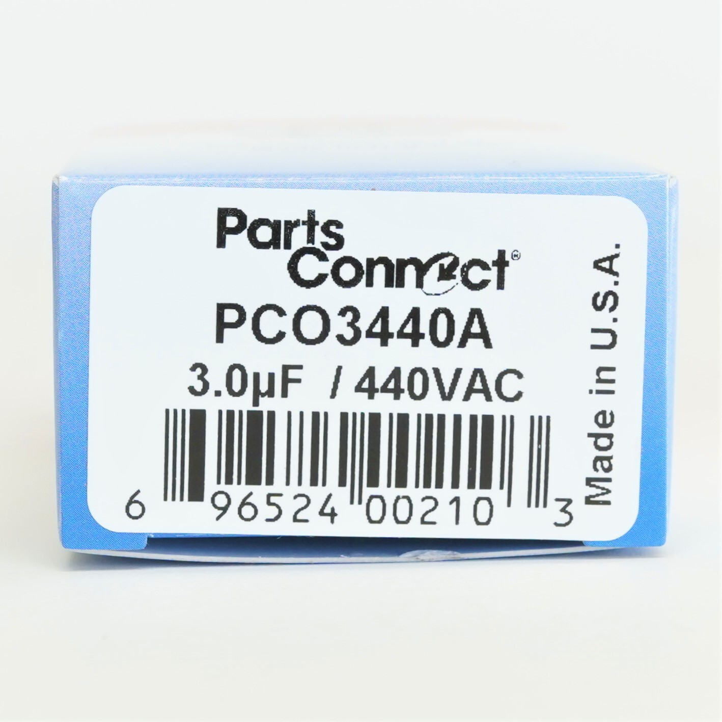 USA Run Capacitor 3 mfd (uf) 440 Volt Oval American Made PartsConnect PCO3440A