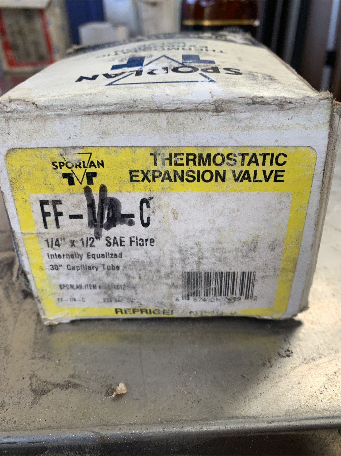 Sporlan FF-1/2-C 30″ Capillary Tube 1/4″ x 1/2″ Thermostatic Expansion Valve