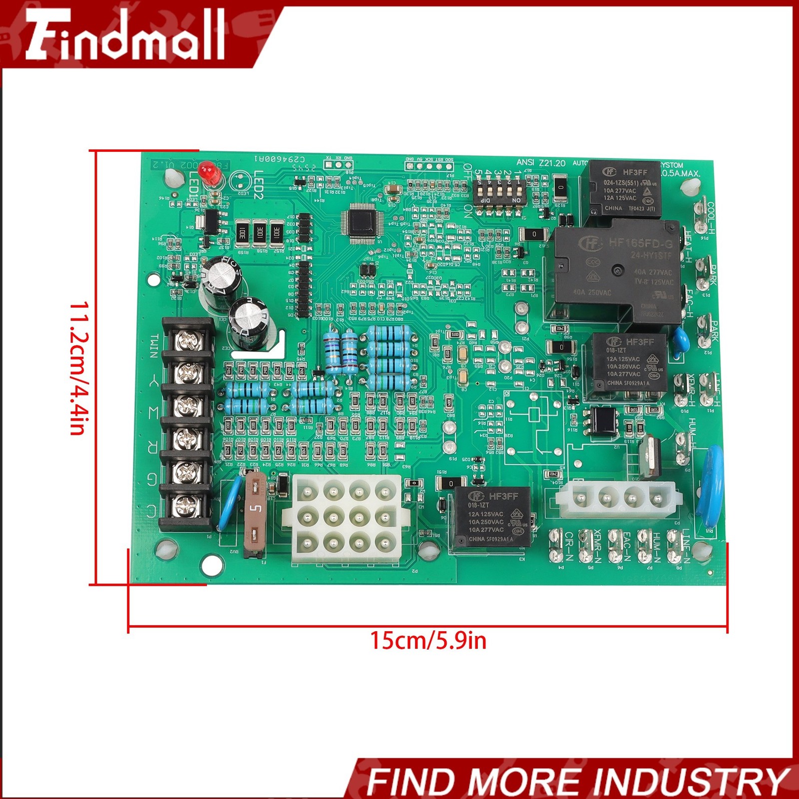 Findmall 50A65-475 Control Board 50A65-475-07 Furnace Control Board D341396P01