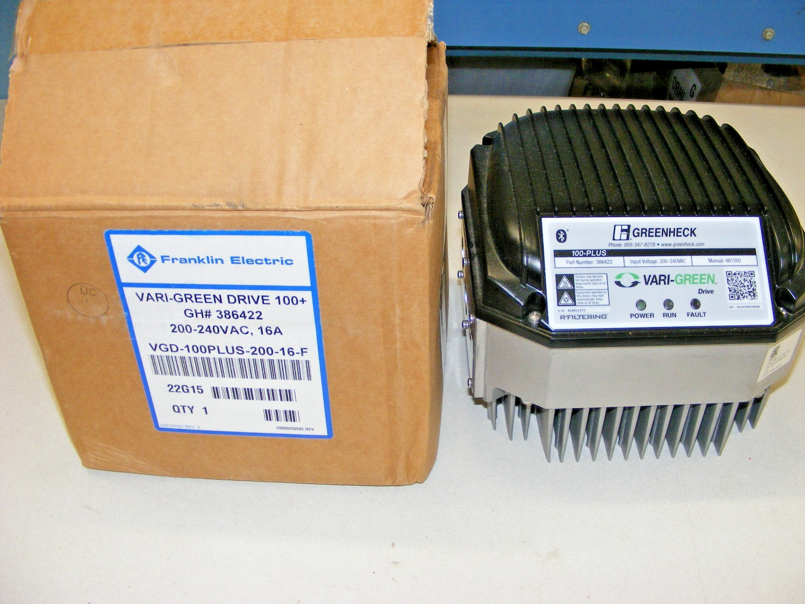 Greenheck VARI-GREEN Drive 386422 , 100 Plus , VGD-100PLUS-200-16-F (zz4)
