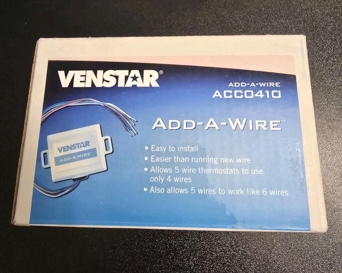 ~HVAC~ ACC0410 – Venstar Add-A-Wire – 24VAC Thermostats – 4 to 5 Wires