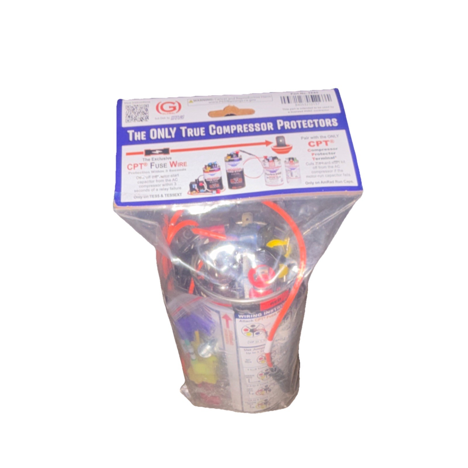 AMRAD Turbo Easy-Start Universal Hard Start Capacitor for AC Up to 5 Tons