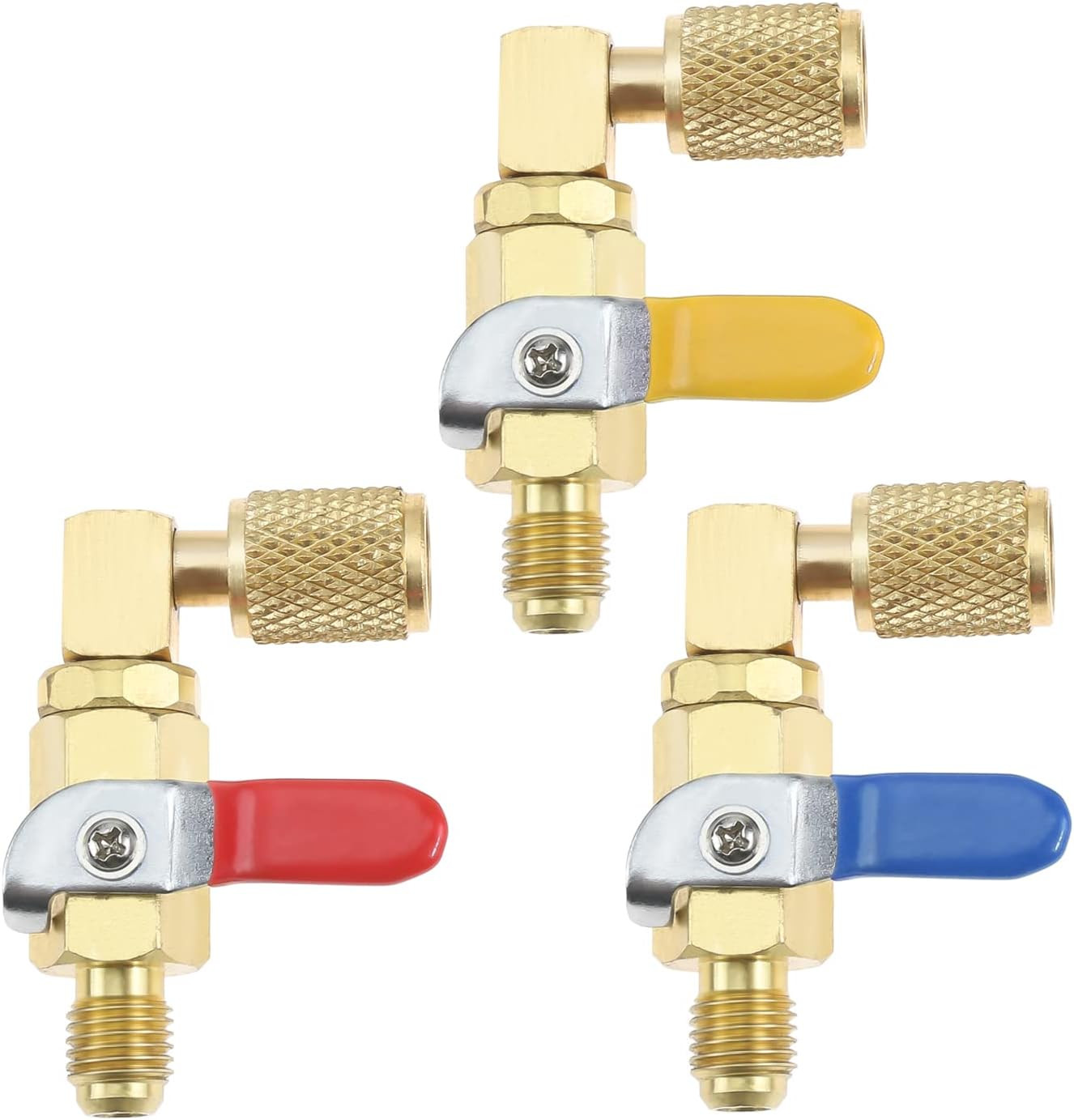Air Conditioning Refrigerant Ball Valve 1/4″ SAE, R410A R134A R12 R22 HVAC Shut