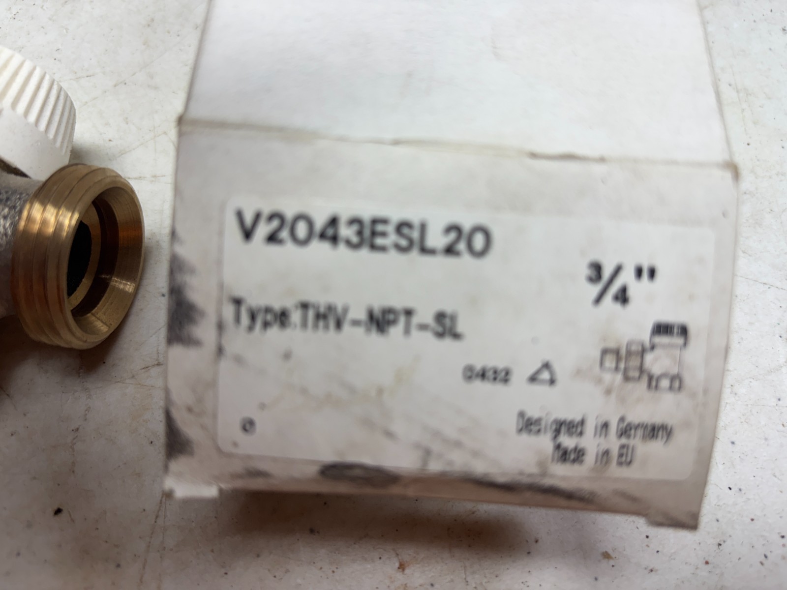HONEYWELL V2043ESL20 3/4 VALVE THV-NPT-SL