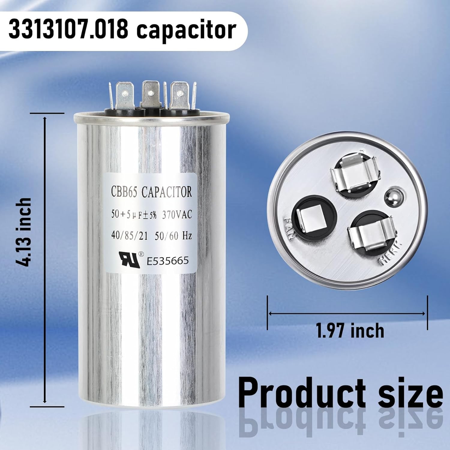 3313107.018 Capacitor Compatible with dometic RV Air Conditioner, 50+5uf+5%, 370