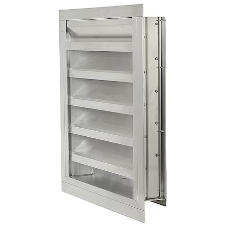 Dayton 20Ua22 Louver Damper, Adjustable, 24H X 24W