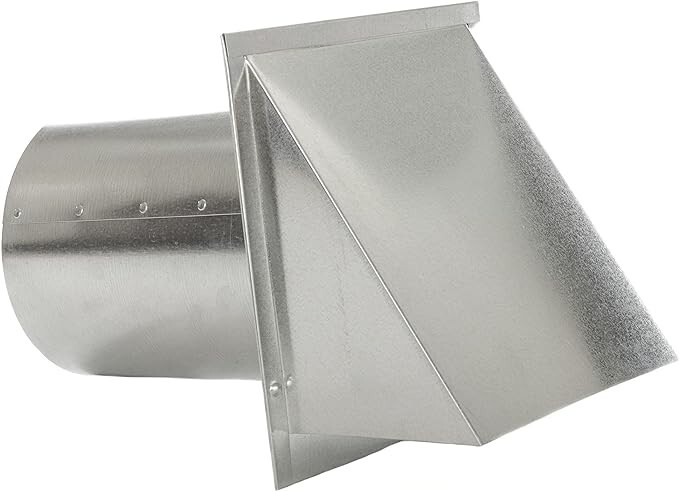FAMCO Galvanized Steel Hooded Wall Vent w/Screen 4 inches