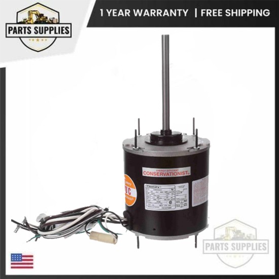 FE1076SF Century 1-Phase 3/4 HP 208-230V 1075 RPM TEAO Motor for HVAC/R System