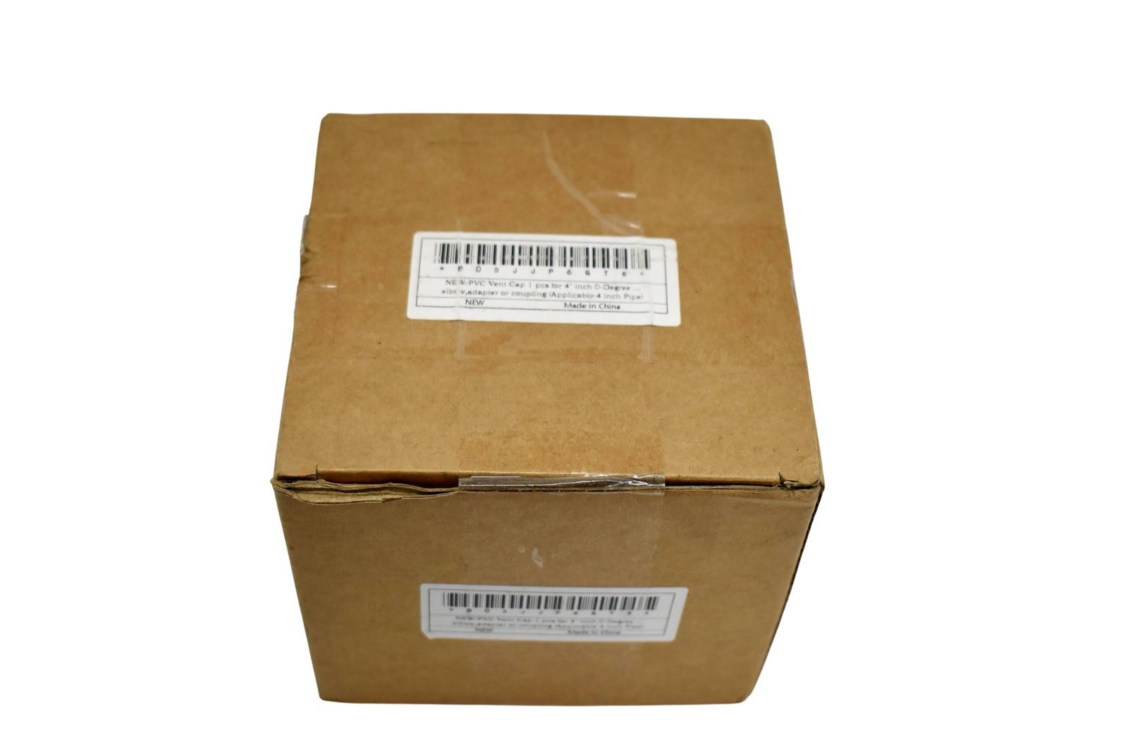 LGQF-LL NEW-PVC 4 Inch White Round Vent Cap PVC Steel Mesh O-Degree HVAC Pipe