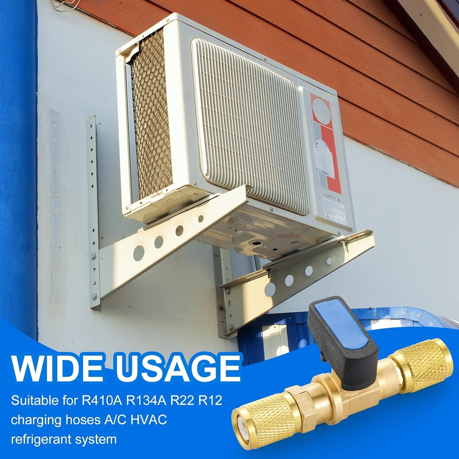 Versatile 1/4 SAE Female Ball Valve for HVAC Refrigerant Charging and Recovery