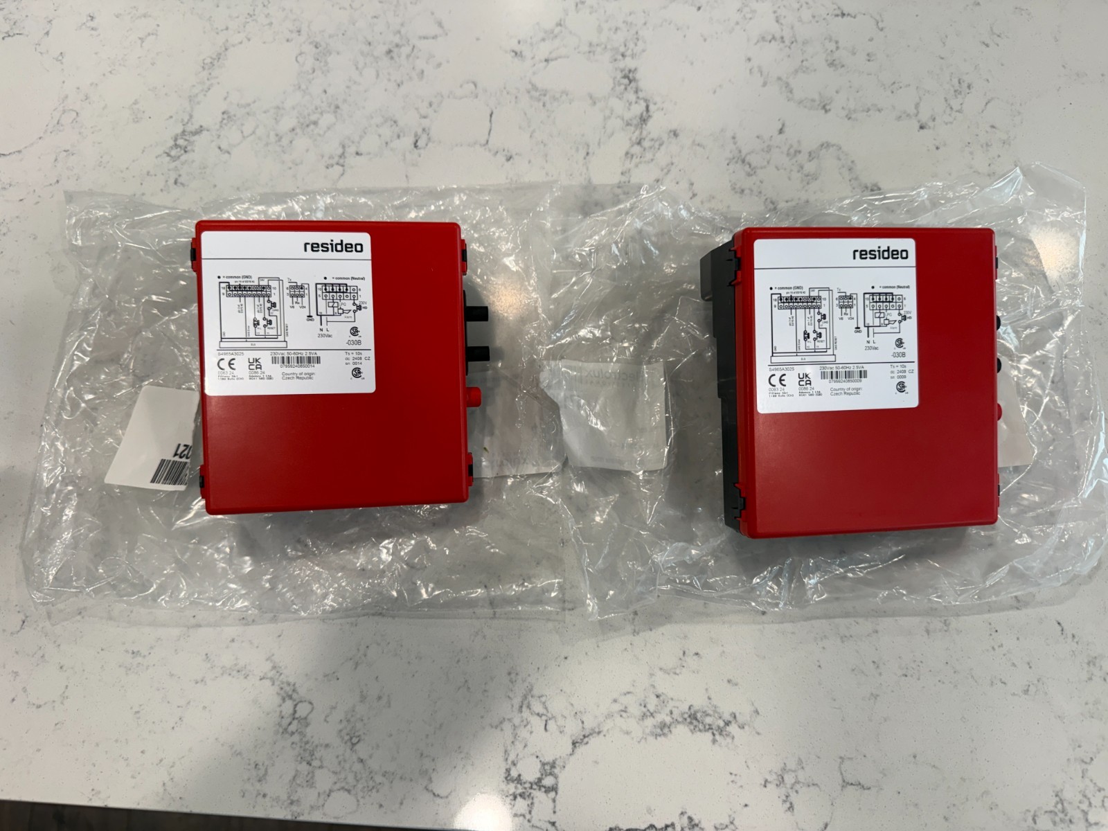 Resideo Honeywell S4965A3025 Boiler Control Box 230V Lot of 2 Open Box New